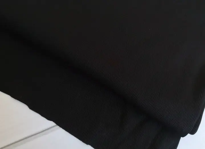 Кашкорсе с лайкрой Черный