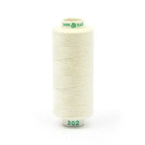 Нитки бытовые Dor Tak 40/2 366м 100% п/э, цв. экрю