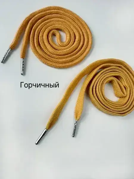 Шнур х/б с металлическим наконечником — круглый, диаметр 5–6 мм