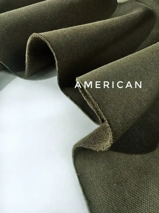 Футер 3-нитка стриженый начес American Хаки