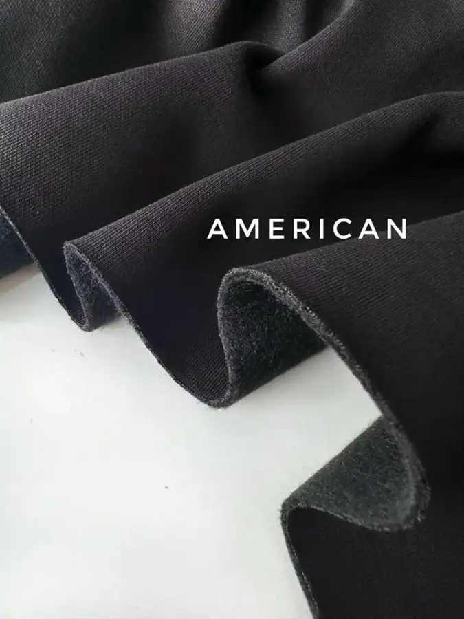 Футер 3-нитка стриженый начес American Черный